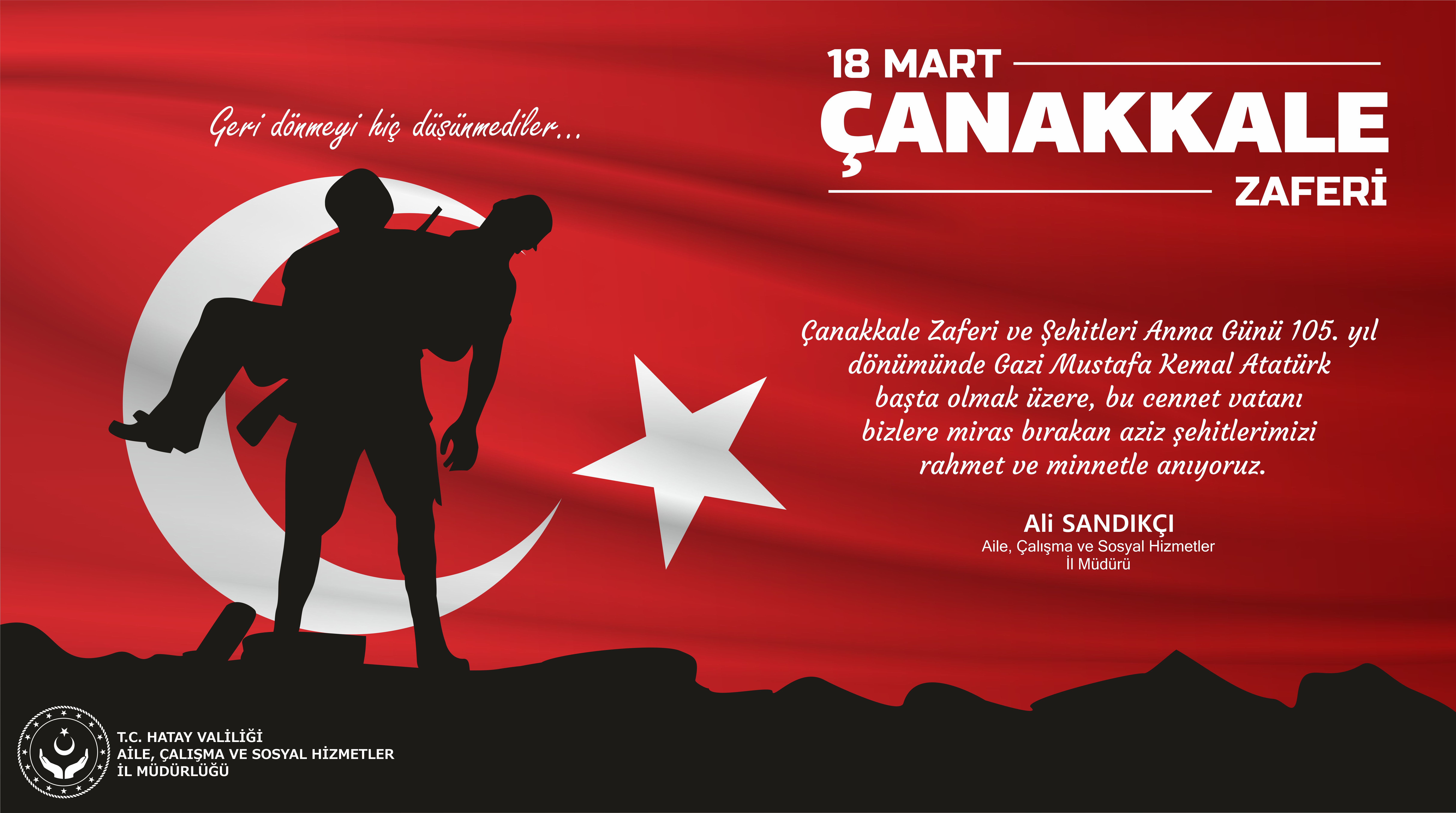 18 Mart Şehitleri Anma Günü ve Çanakkale Zaferi Mesajı