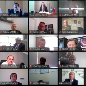 Bakan Selçuk, TÜRMOB ve TOBB Başkanlarıyla Video Konferansla "Kısa Çalışma Ödeneği"ni Görüştü - fotoğraf 1