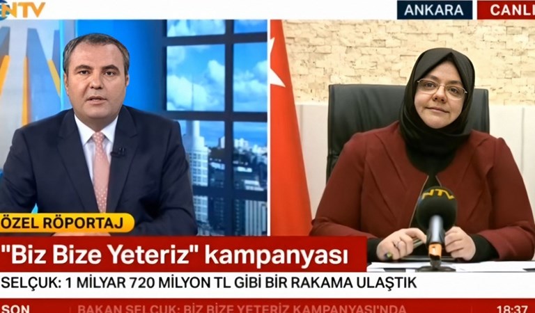 Bakanımız Zehra Zümrüt Selçuk NTV Canlı Yayınında Gündem ilişkin  Değerlendirmelerde bulundu