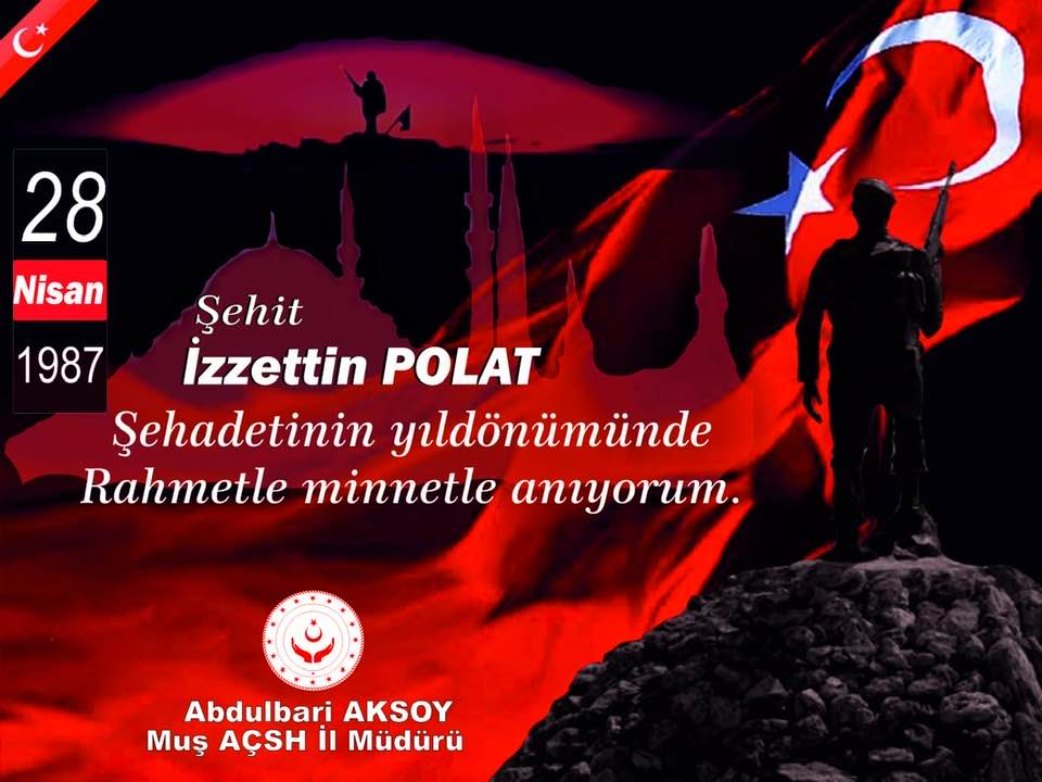 Şehadetinin yıldönümünde Rahmetle minnetle anıyorum