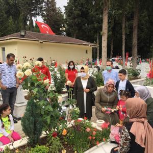 Arefe Gününde ve Bayramda, Şehit Yakınlarımızla Birlikte Şehitlikler Ziyaret Edildi - fotoğraf 13