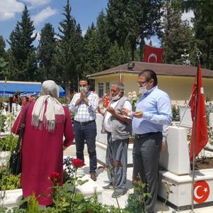 Arefe Gününde ve Bayramda, Şehit Yakınlarımızla Birlikte Şehitlikler Ziyaret Edildi - fotoğraf 15