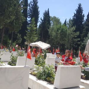 Arefe Gününde ve Bayramda, Şehit Yakınlarımızla Birlikte Şehitlikler Ziyaret Edildi - fotoğraf 19