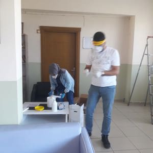 Karantina Öncesi Huzurevi personellerimize COVİD-19 testi yapılırken - fotoğraf 2