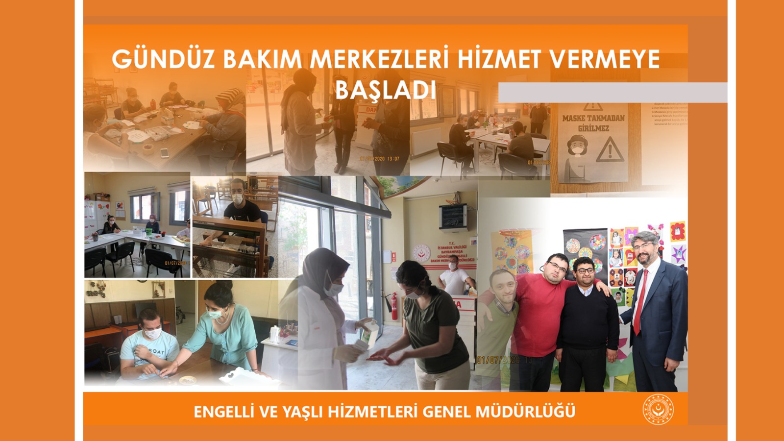 Engelli ve Yaşlı Gündüz Yaşam Merkezleri Yeniden Hizmet Vermeye Başladı