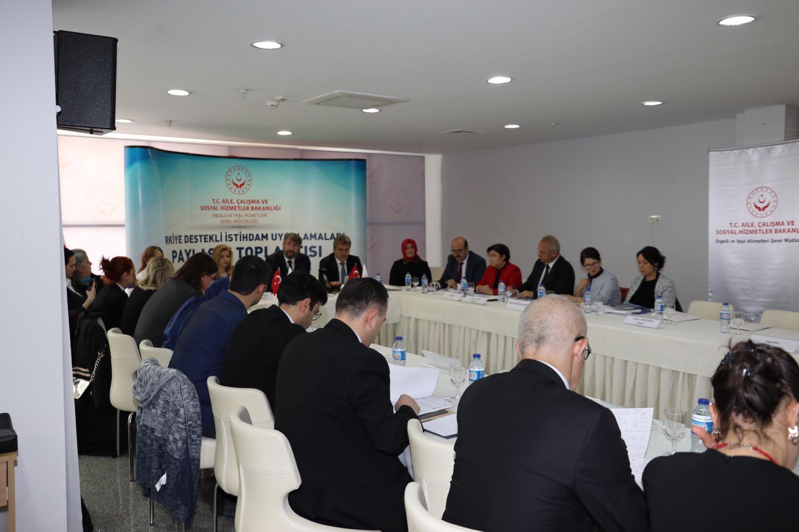 Türkiye Destekli İstihdam Uygulamaları Paylaşım Toplantısı Düzenlendi