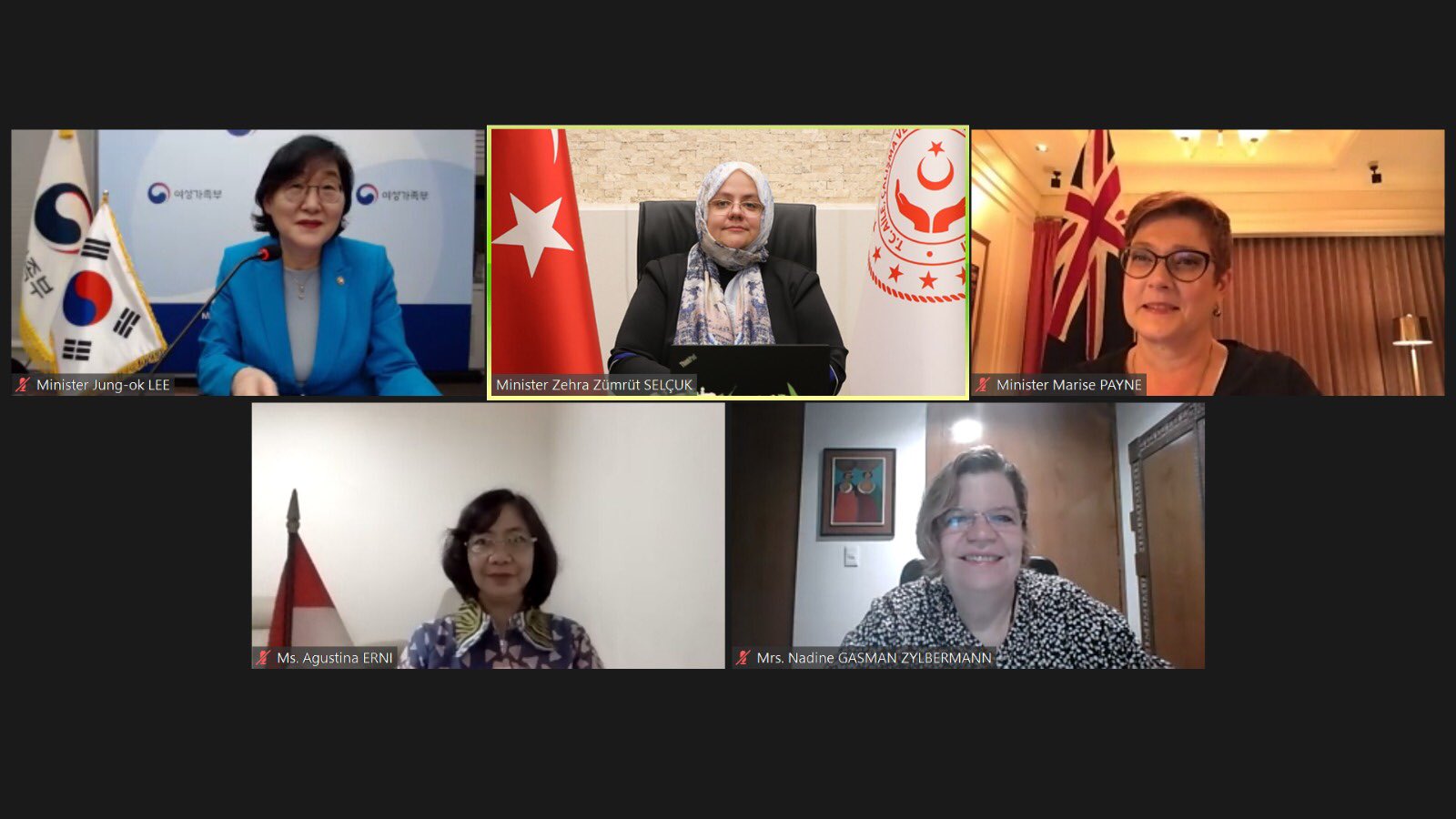 Bakan Selçuk MIKTA Ülkeleri Kadından Sorumlu Bakanlar Toplantısına Başkanlık Etti