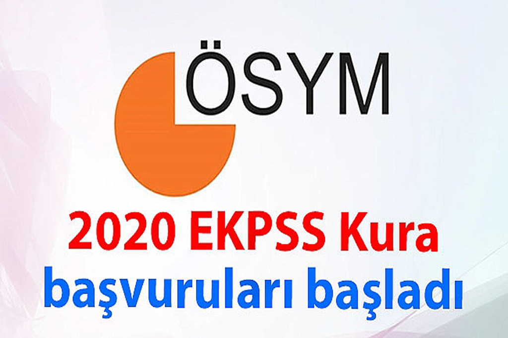 EKPSS Kura Başvuruları Bugün Başlıyor
