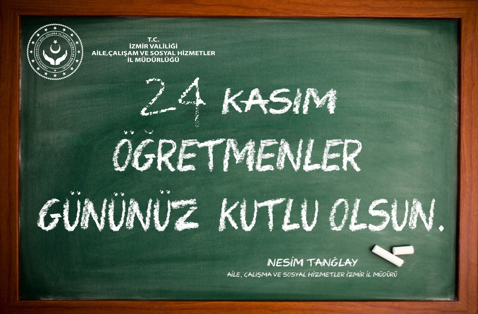 İl Müdürümüz Nesim TANĞLAY’ın “24 Kasım Öğretmenler Günü” Mesajı