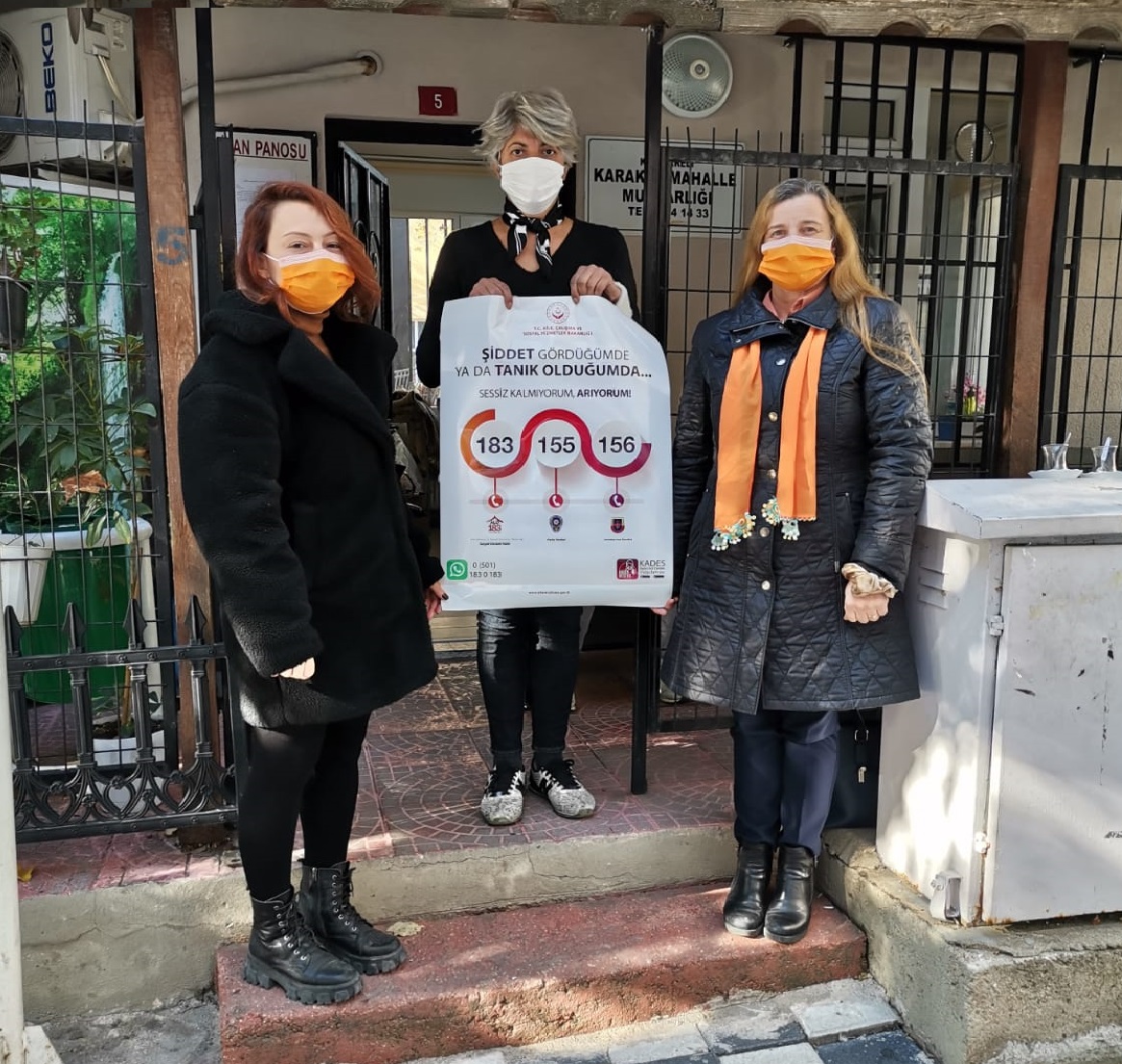 Mahalle Muhtarlarımız ziyaret edilerek Şiddet Önleme ve İzleme Merkezi tarafından verilen koruyucu ve önleyici hizmetler ve KADES hakkında bilgilendirme yapıldı.