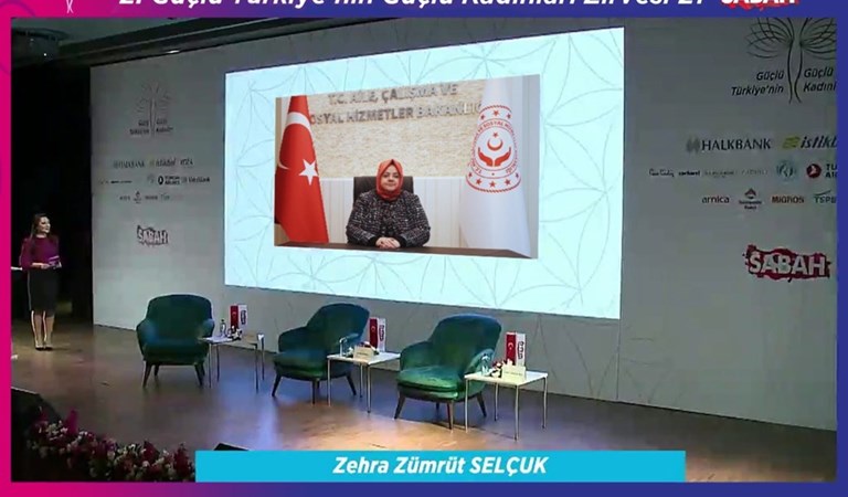Emine Erdoğan ve Bakan Selçuk, “Güçlü Türkiye'nin Güçlü Kadınları” Zirvesi'ne Video Konferansla Katıldı