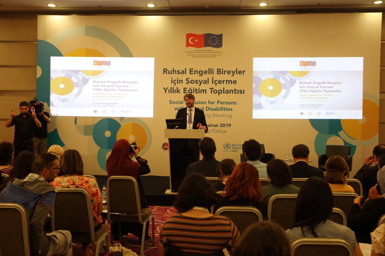 Uzm. Dr. Orhan KOÇ Ruhsal Engelli Bireyler İçin Sosyal İçerme Yıllık Eğitim Toplantısına Katıldı