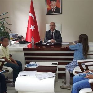 Müdürlüğümüze Bağlı Bozüyük Çocuk Evleri Sitesi Müdürlüğünde Kalan Çocuklarımız Bozüyük Kaymakamı Hasan YAMAN'ı Ziyaret Etti - fotoğraf 1