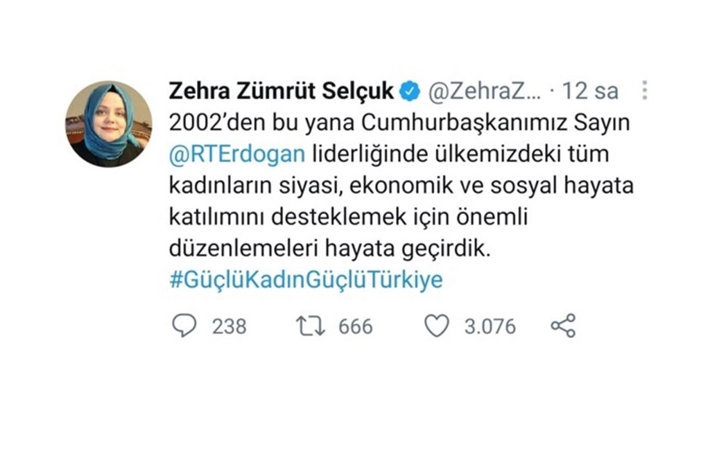 Bakan Selçuk:"Kadın Haklarının Teminatı, Anayasamız Başta Olmak Üzere, İç Mevzuatımızdaki Mevcut Düzenlemelerdir"