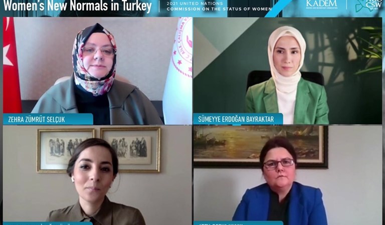 Bakan Selçuk, KADEM Tarafından Düzenlenen “Pandemi Perspektifinden: Türkiye'de Kadınların Yeni Normali” Etkinliğine Katıldı