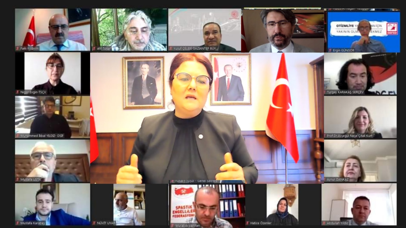 Aile ve Sosyal Hizmetler Bakanlığı 10-16 Mayıs Engelliler Haftası  Nedeniyle  10 Mayıs 2021 Tarihinde Çevrim İçi  “ Engelsiz STK Buluşması"  Toplantısı Düzenledi