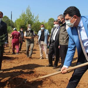 15 Temmuz Demokrasi ve Milli Birlik Günü anma etkinlikleri kapsamında Köyceğiz Şehit Astsubay Ömer Halisdemir Hatıra Ormanı’nda fidan dikimi etkinliği düzenlendi. - fotoğraf 2