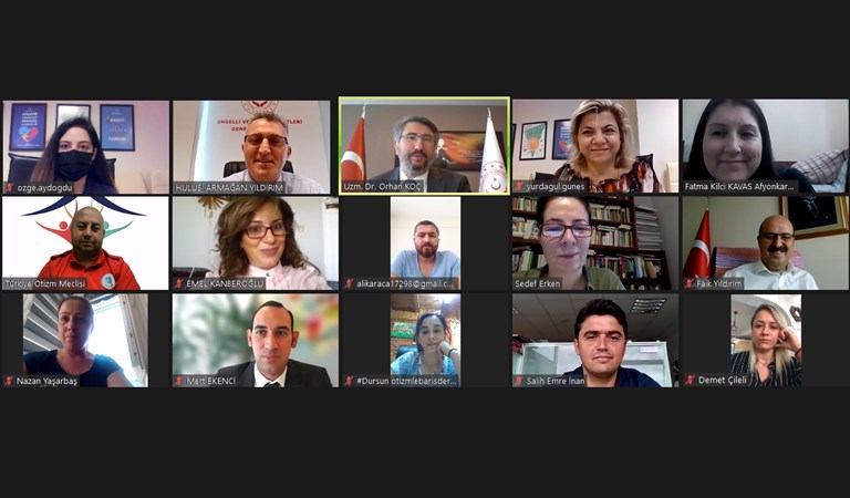 Türkiye Otizm Meclisi’nin Yeni Yönetim Kurulu İle Genel Müdürlüğümüz Arasında Çevrim İçi Toplantı Düzenlendi
