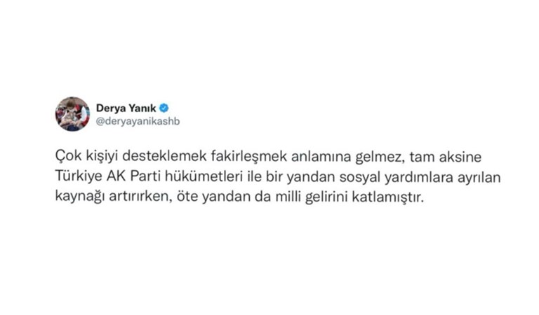 Bakanımız Yanık: “Türkiye Bir Yandan Sosyal Yardımlara Ayrılan Kaynağı Artırırken Öte Yandan Milli Gelirini Katlamıştır"