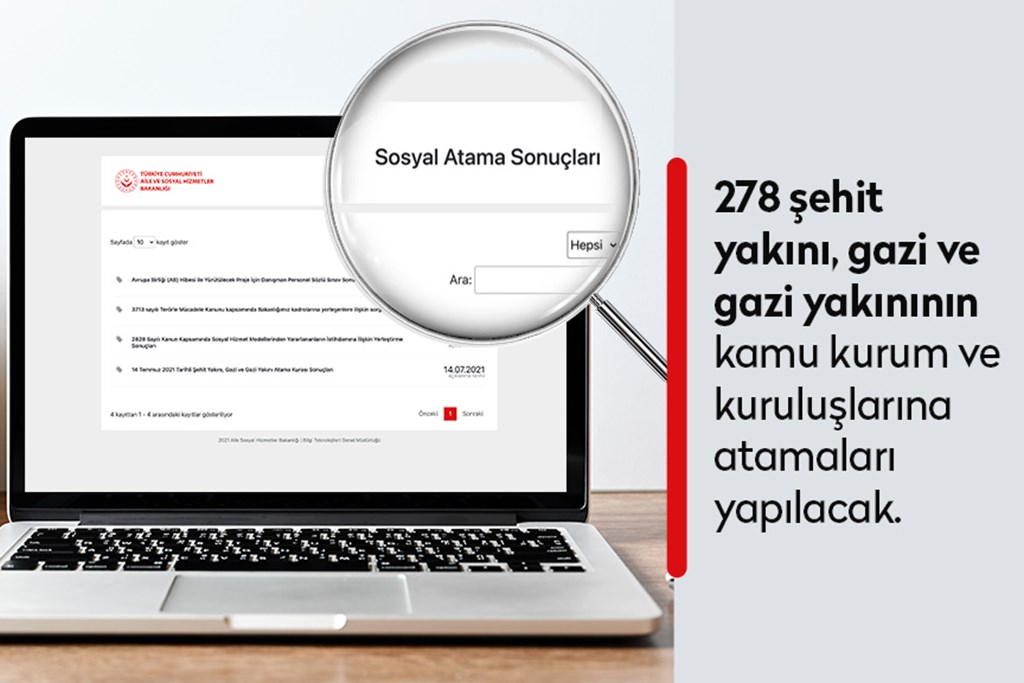 278 Şehit Yakını, Gazi ve Gazi Yakınının Kamu Kurum ve Kuruluşlarına Atamaları Yapılacak