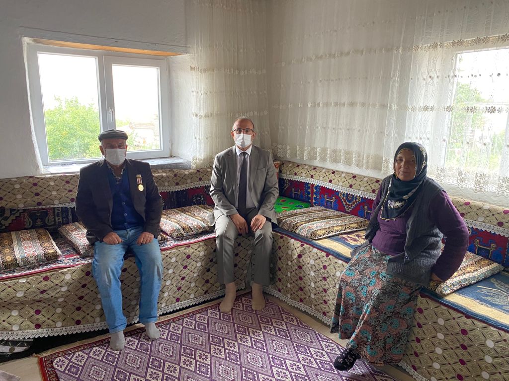 19 Eylül Gaziler Günü anma programları kapsamında Gazilerimiz ziyaret edildi