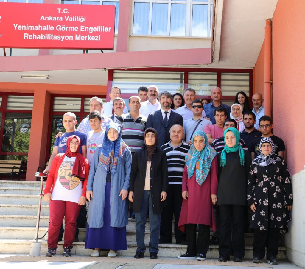 Engelli ve Yaşlı Hizmetleri Genel Müdürü Uzm. Dr. Orhan KOÇ Yenimahalle Görme Engelliler Rehabilitasyon Merkezinde İncelemelerde Bulundu
