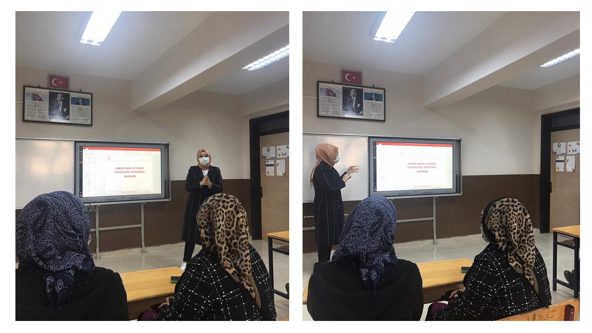 Altınözü Sivrikavak ortaokulu velilerine  “Erken Yaşta ve Zorla Evliliklerle Mücadele” konulu seminer verildi.