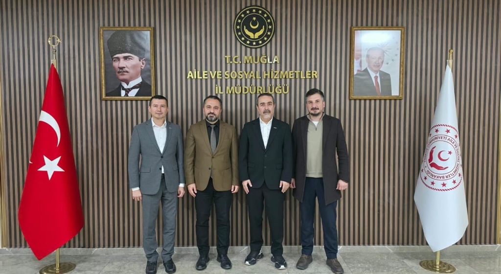 MÜSİAD Muğla Şube Başkanı Nevzat AYKAÇ ve beraberindeki başkan yardımcıları, İl Müdürümüz Mahmut SELÇUK’u makamında ziyaret etti.