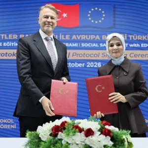Aile ve Sosyal Hizmetler Bakanlığımız ile AB Türkiye Delegasyonu arasında işbirliği protokolü imzalandı - fotoğraf 1