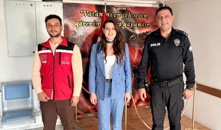 Aile Ve Toplum Temelli Sosyal Destek Modeli Kapsamında Altıeylül İlçe Emniyet Müdürlüğüne Ziyaret