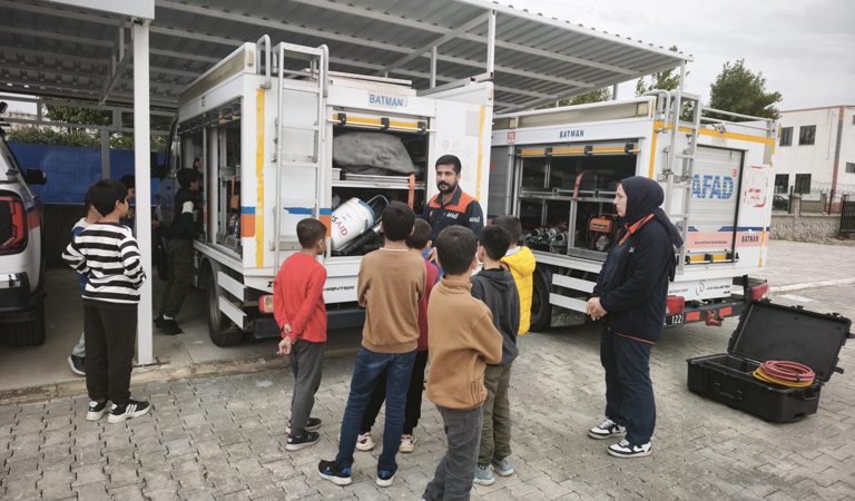 Batman Çocuk Evleri Sitesi Öğrencilerinden AFAD’a Ziyaret