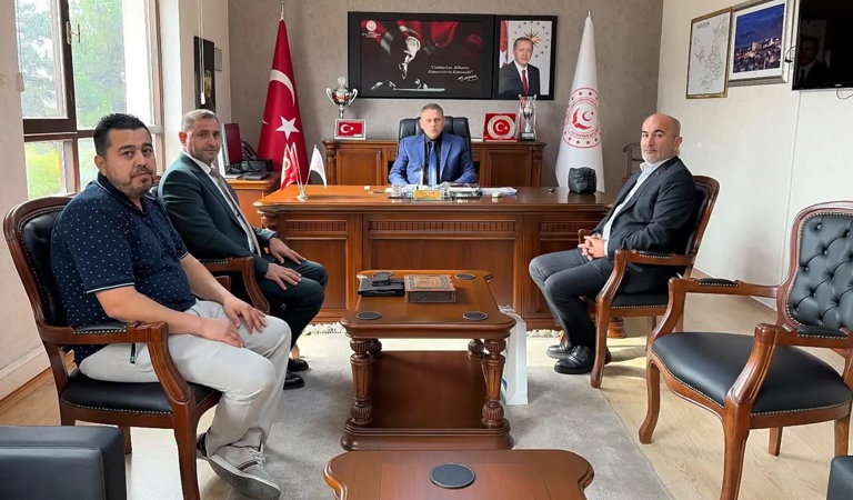 Türkiye Sağlık ve Sosyal Hizmet İşçileri Sendikasından İl Müdürümüz Sayın Sami ÇİFT'e Ziyaret