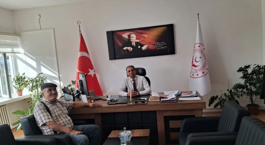 Gazimiz Bayram Topal’dan İl Müdürümüze Ziyaret