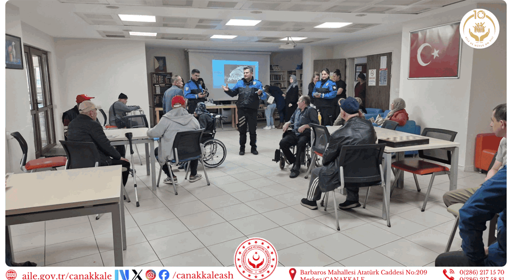 Çanakkale Huzurevinde Dolandırıcılığa Karşı Bilgilendirme Eğitimi