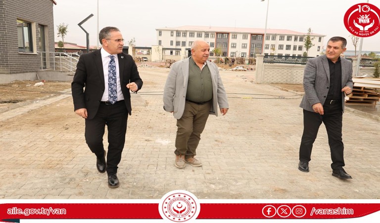 İl Müdürümüz Sayın Vefa Akdoğan Yapımı Devam Eden Sosyal Hizmet Kampüsünü Ziyaret Etti