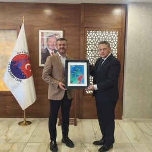 İl Müdürümüz Sayın Sami ÇİFT ve beraberindeki heyet, Karabük Belediye Başkanı Sayın Özkan ÇETİNKAYA’yı makamında ziyaret etti. - fotoğraf 2