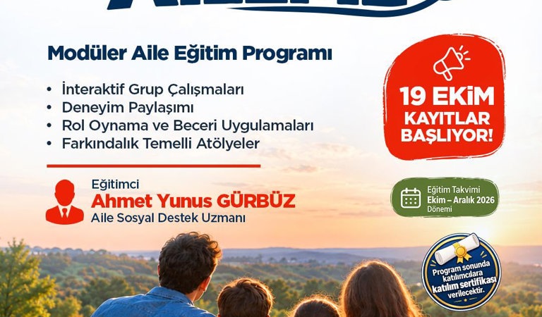 Kendimden Aileme: Modüler Aile Eğitim Programı Başlıyor!